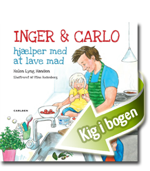 Inger og Carlo hj�lper med at lave mad